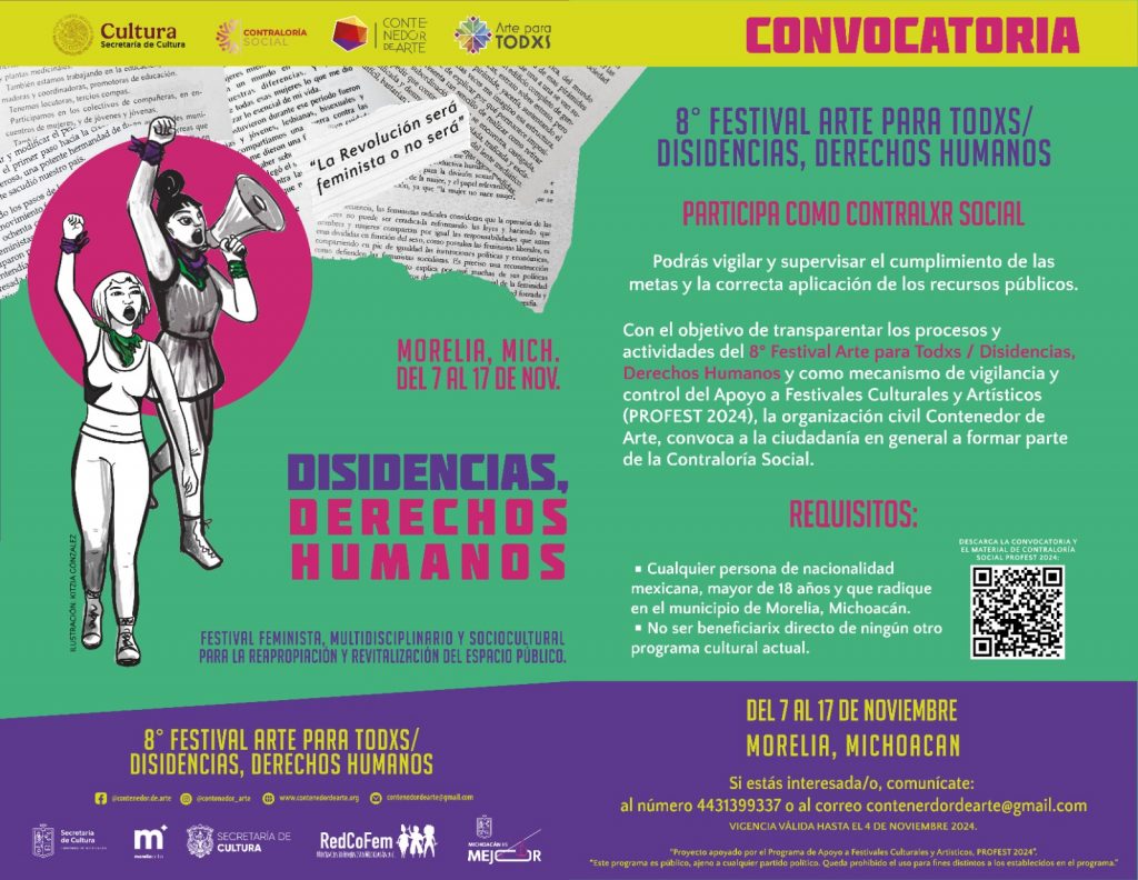 Contenedor de Arte | Participa como Contralxr Social del 8° Festival Arte para Todxs / Disidencias, Derechos Humanos.