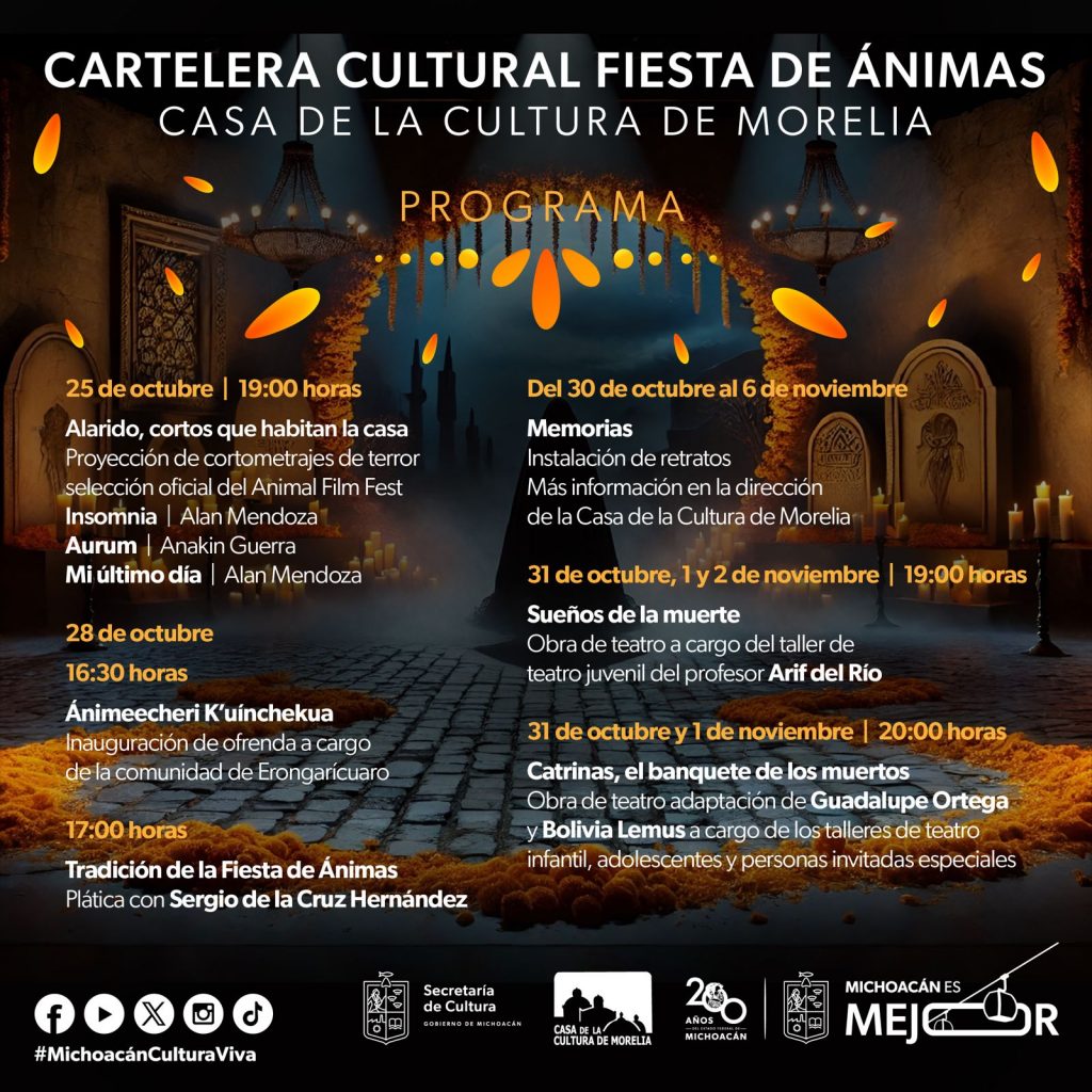 Contenedor de Arte | Únete a la Fiesta de Ánimas en la Casa de la Cultura de Morelia