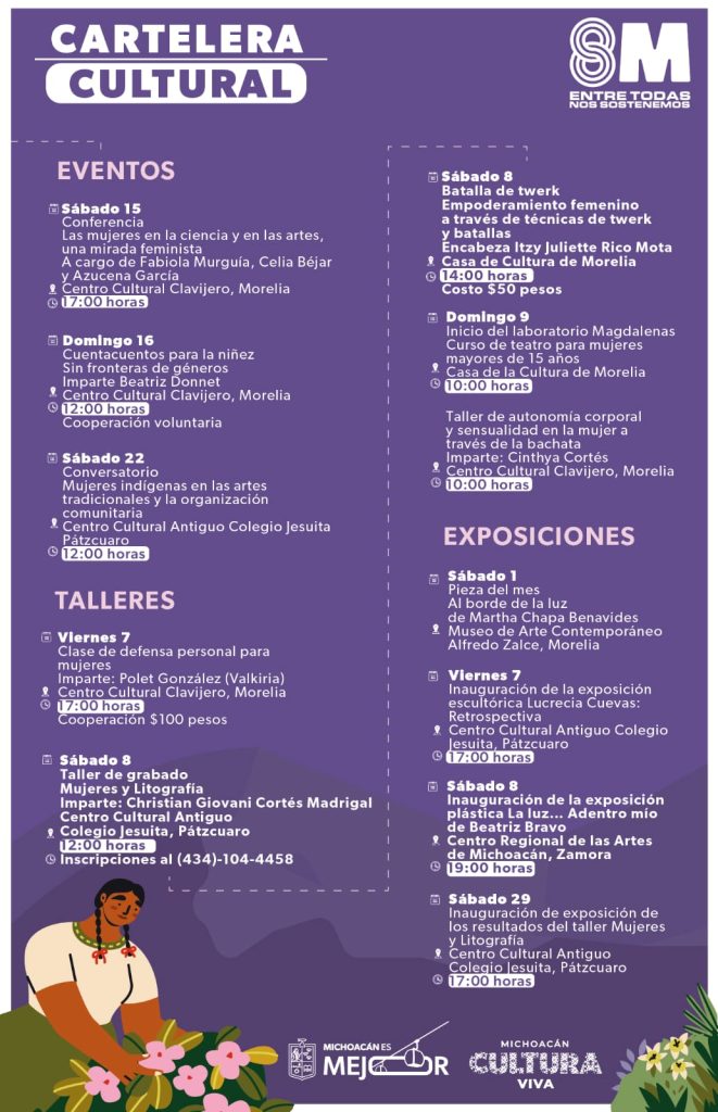 Contenedor de Arte | Se conmemora el 8M con actividades culturales y artísticas