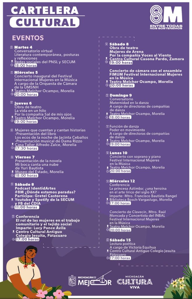 Contenedor de Arte | Se conmemora el 8M con actividades culturales y artísticas