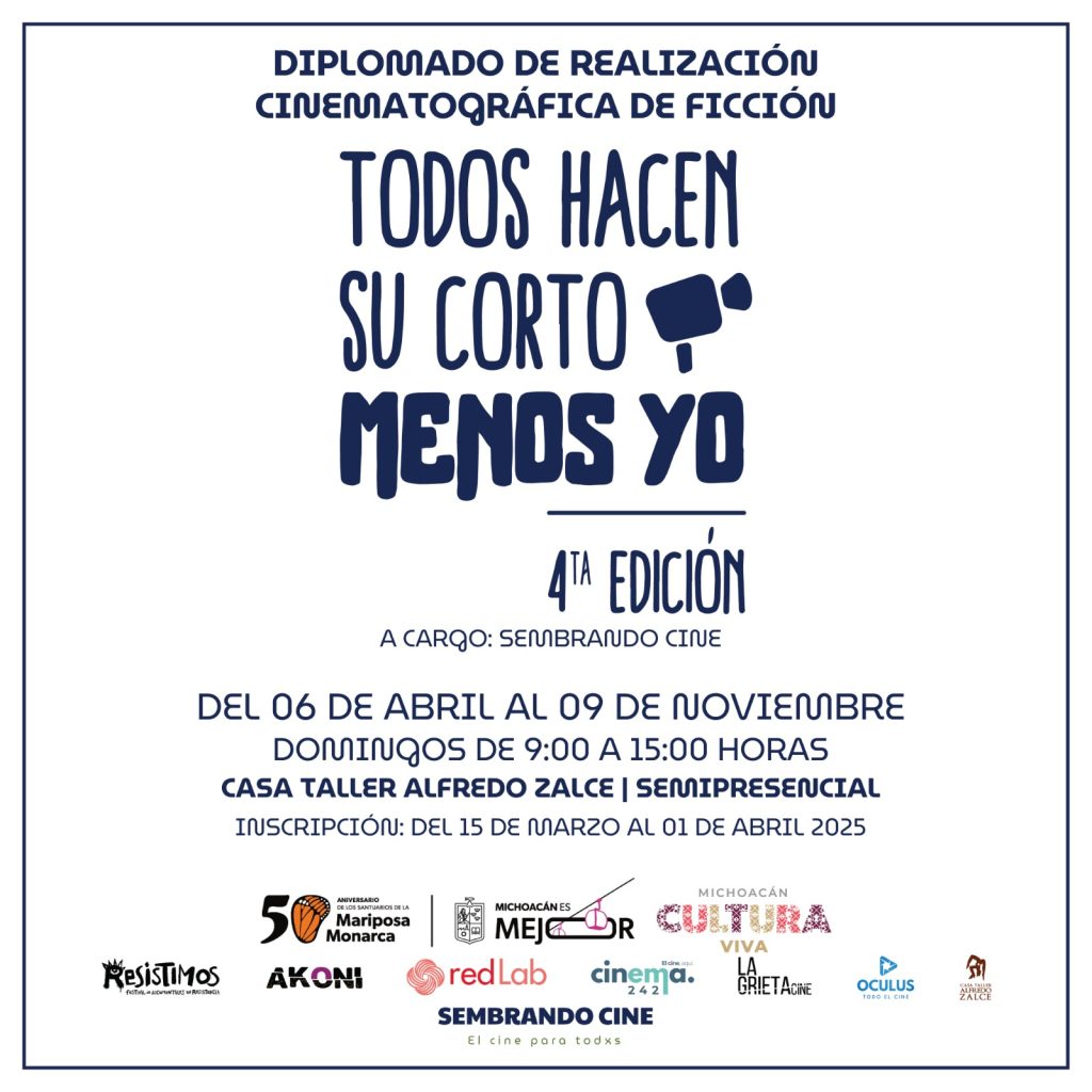 Contenedor de Arte | Abiertas inscripciones para el diplomado de realización cinematográfica de ficción