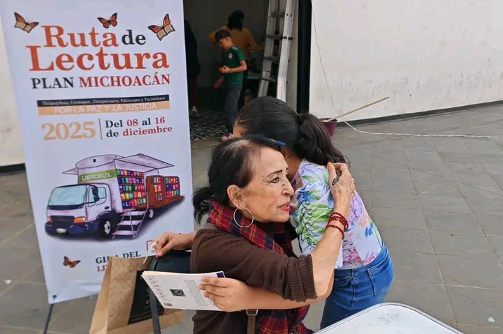 Contenedor de Arte | Ruta de Lectura llena de historias y comunidad a Pátzcuaro