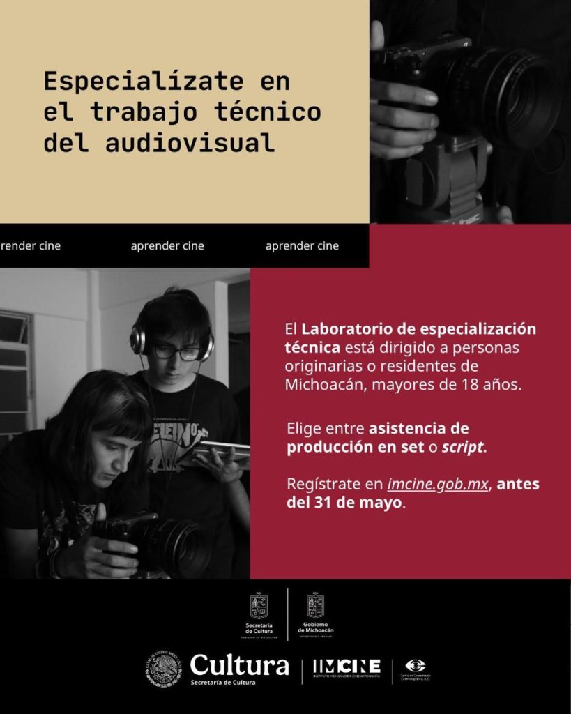 Contenedor de Arte | Secum e IMCINE impulsan dos laboratorios para fortalecer la formación audiovisual en Michoacán