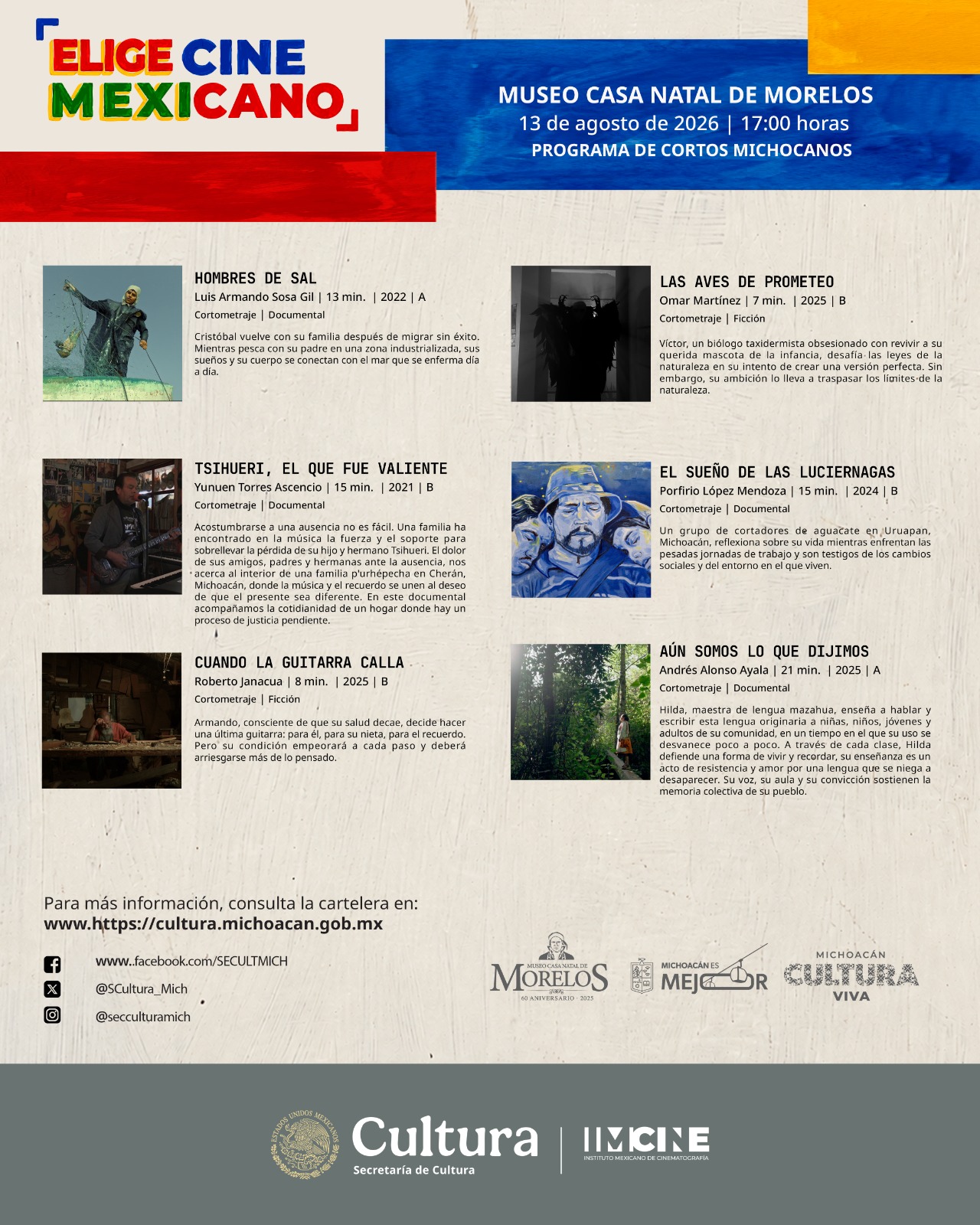 ¡Morelia celebra el cine mexicano con funciones gratuitas!