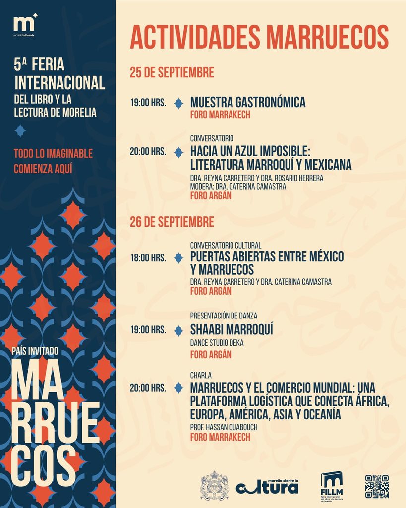 Contenedor de Arte | Marruecos será el país invitado de honor en la 5.ª Feria Internacional del Libro de Morelia